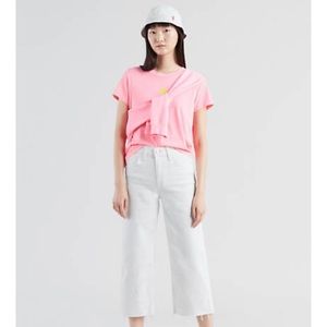 Levi’s wide leg ankle pant size 26 white jeans